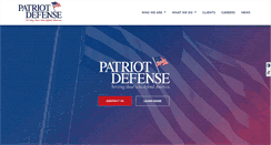 Desktop Screenshot of patriotdefensegroup.com