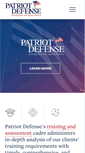 Mobile Screenshot of patriotdefensegroup.com