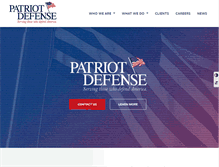 Tablet Screenshot of patriotdefensegroup.com